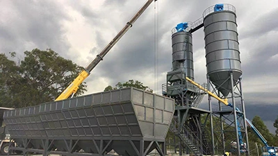 Aggregate Feed System for Concrete Batching Plant