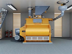Twin-Shaft Concrete Mixer